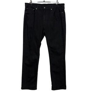 Levis 514 Jeans Mens 36x32 Black Straight Fit Regular Fit Stretch Workwear